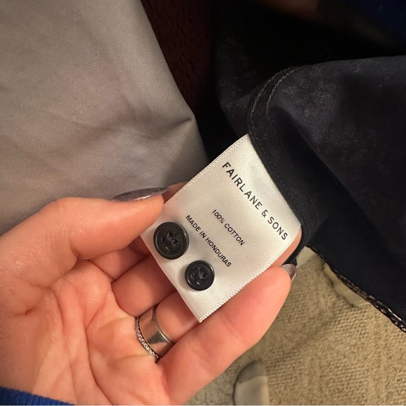 NWOT Fairlane & Sons Slim Fit Floral Button Down Shirt - Picture 6 of 6